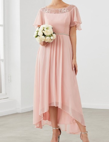 
						Rochie lunga Ever-Pretty, roz