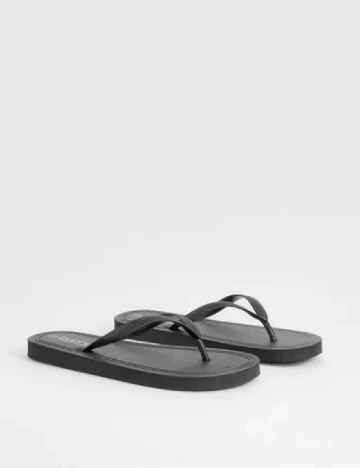 Slapi Boohoo, negru Negru