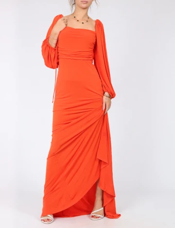 Rochie lunga Love&Lemonade, portocaliu