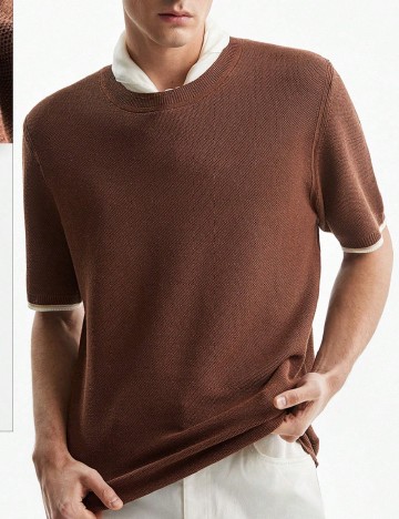 
						Tricou SHEIN, maro