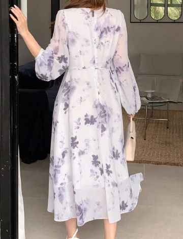Rochie medie Dazy, alb