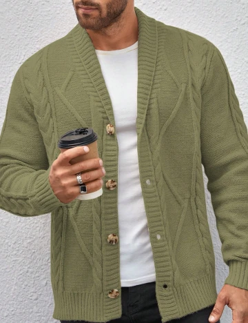 Cardigan SHEIN, verde Verde
