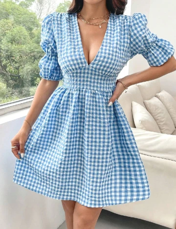 Rochie scurta SHEIN, albastru