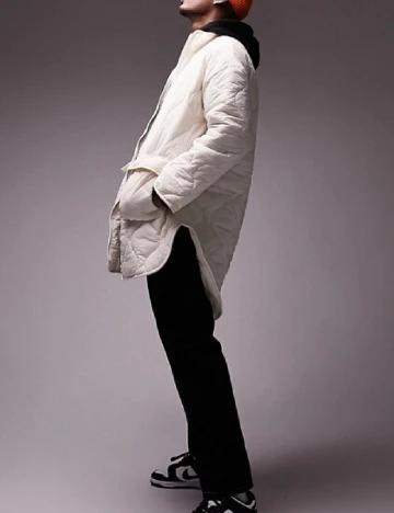 Geaca Topman, ecru
