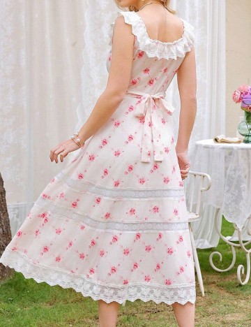 Rochie medie SHEIN, ecru