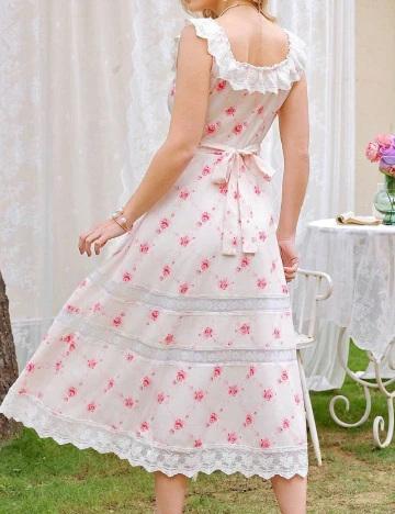 Rochie medie SHEIN, ecru