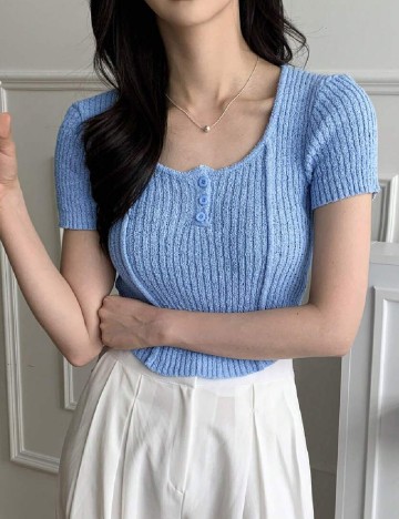 
						Top SHEIN, albastru