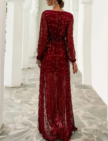 Rochie lunga SHEIN, rosu Rosu