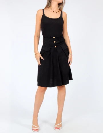 Fusta Shein Kids, negru Negru
