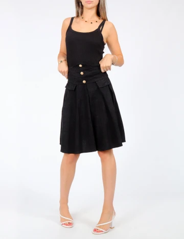 Fusta Shein Kids, negru Negru