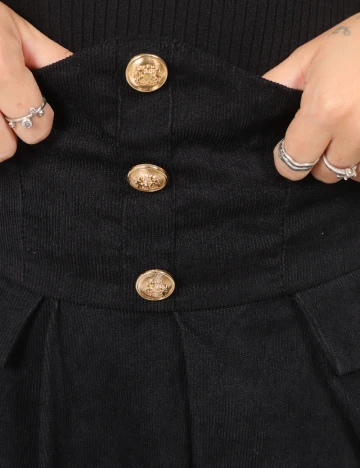 Fusta Shein Kids, negru Negru