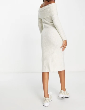 Rochie medie Miss Selfridge, ecru