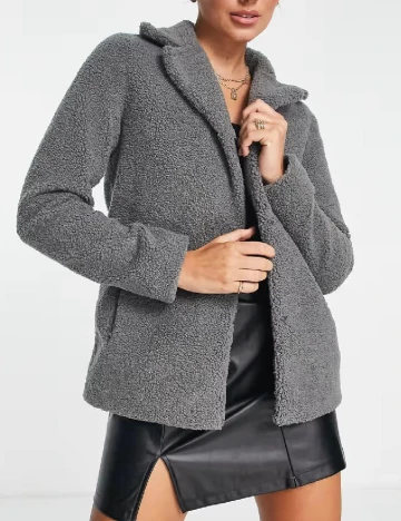 Palton Unreal Fur, gri Gri