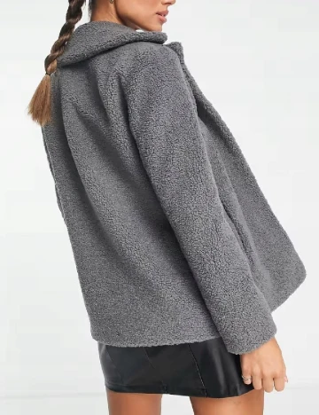 Palton Unreal Fur, gri Gri