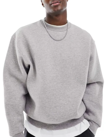 Bluza Asos Plus Size Men, gri