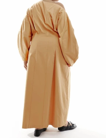 Rochie lunga ASOS Curve, maro deschis Maro