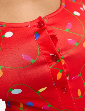 Pijama Loungeable, rosi Rosu