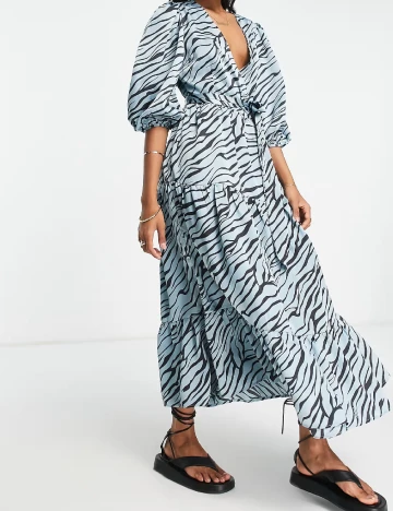 Rochie medie Glamorous, albastru