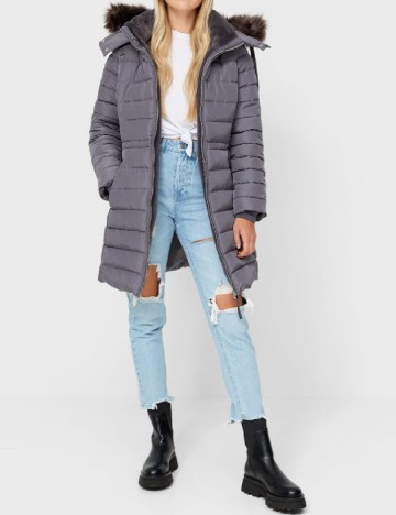 
						Geaca Stradivarius, gri