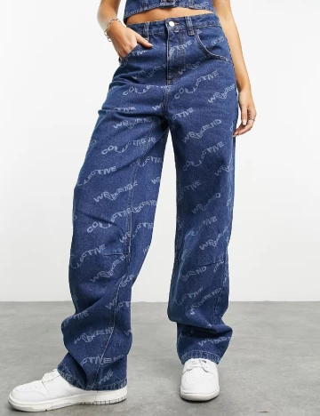 Blugi ASOS Curve, albastru Albastru