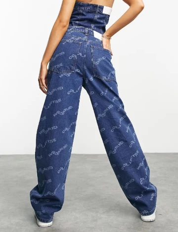 Blugi ASOS Curve, albastru Albastru