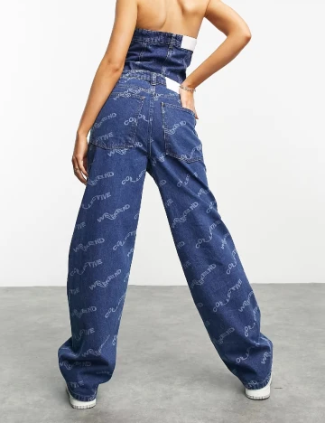 Blugi ASOS Curve, albastru Albastru