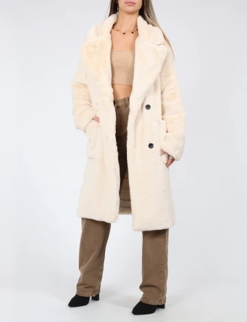 Palton Zara, crem Crem