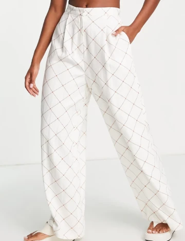 Pantaloni ASOS, alb