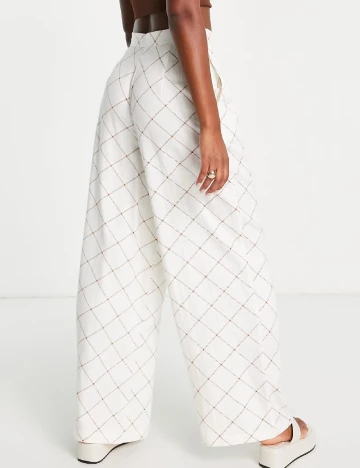 Pantaloni ASOS, alb