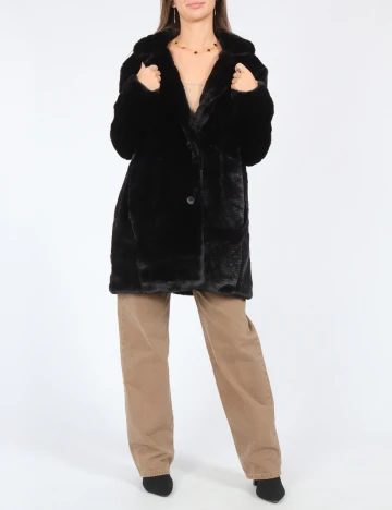 Palton Only, negru Negru