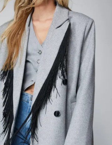 Palton Nasty Gal, gri