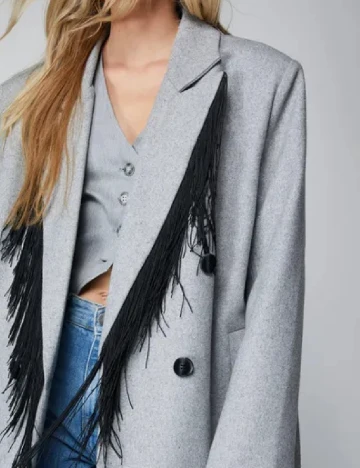 Palton Nasty Gal, gri