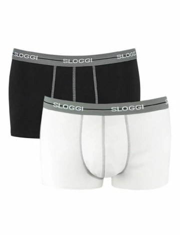Set Boxeri 2 perechi Sloggi by Triumph, alb/negru Mix culori