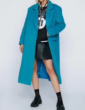 Palton Nasty Gal, albastru