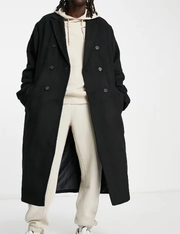 Palton oversize ASOS, negru