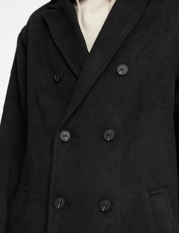 Palton oversize ASOS, negru