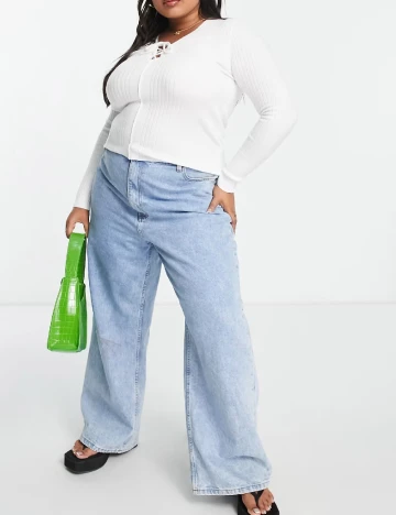 Bluza ASOS Curve, alb