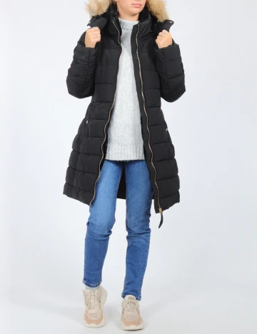 Geaca Stradivarius, negru Negru