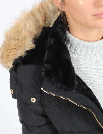 Geaca Stradivarius, negru Negru