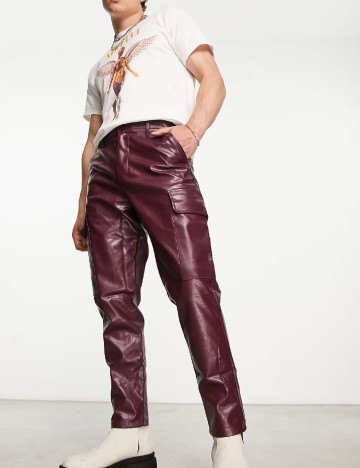 
						Pantaloni ASOS, pruna