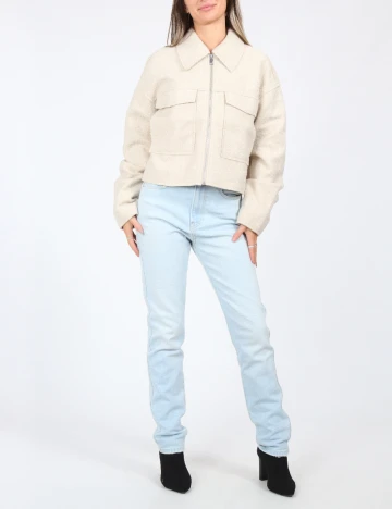 Jacheta Vero Moda, crem Crem