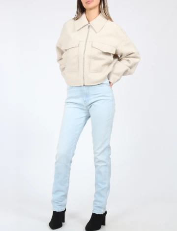 Jacheta Vero Moda, crem Crem