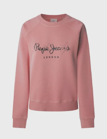 Bluza Pepe Jeans, roz pudra