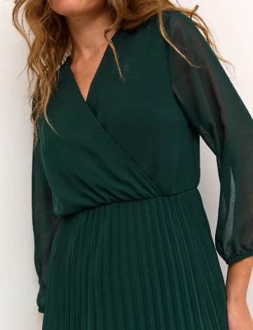 Rochie medie Culture, verde