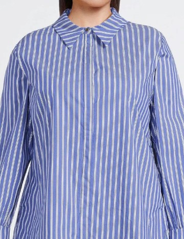 Camasa Karen Millen Plus Size, albastru