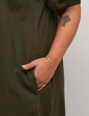 Rochie medie Kaffe Curve, verde