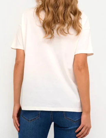Tricou Kaffe, ecru