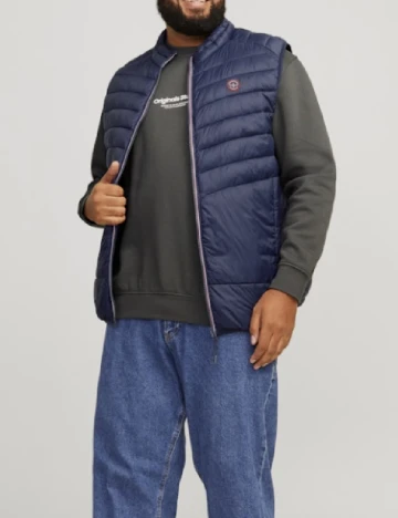 Vesta Jack&Jones Plus Size Men, bleumarin Albastru