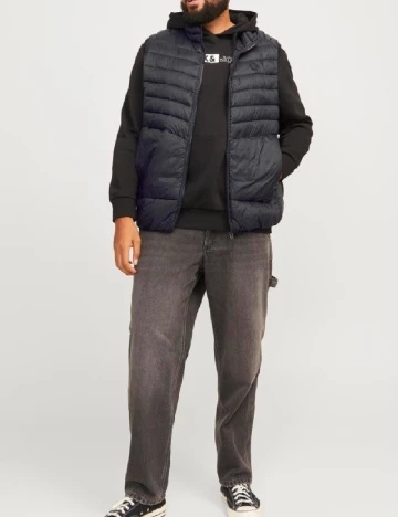 Vesta Jack&Jones Plus Size Men, negru Negru