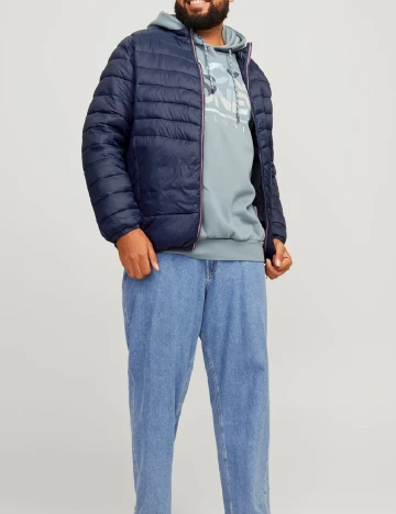 Geaca Jack&Jones Plus Size Men, bleumarin Albastru